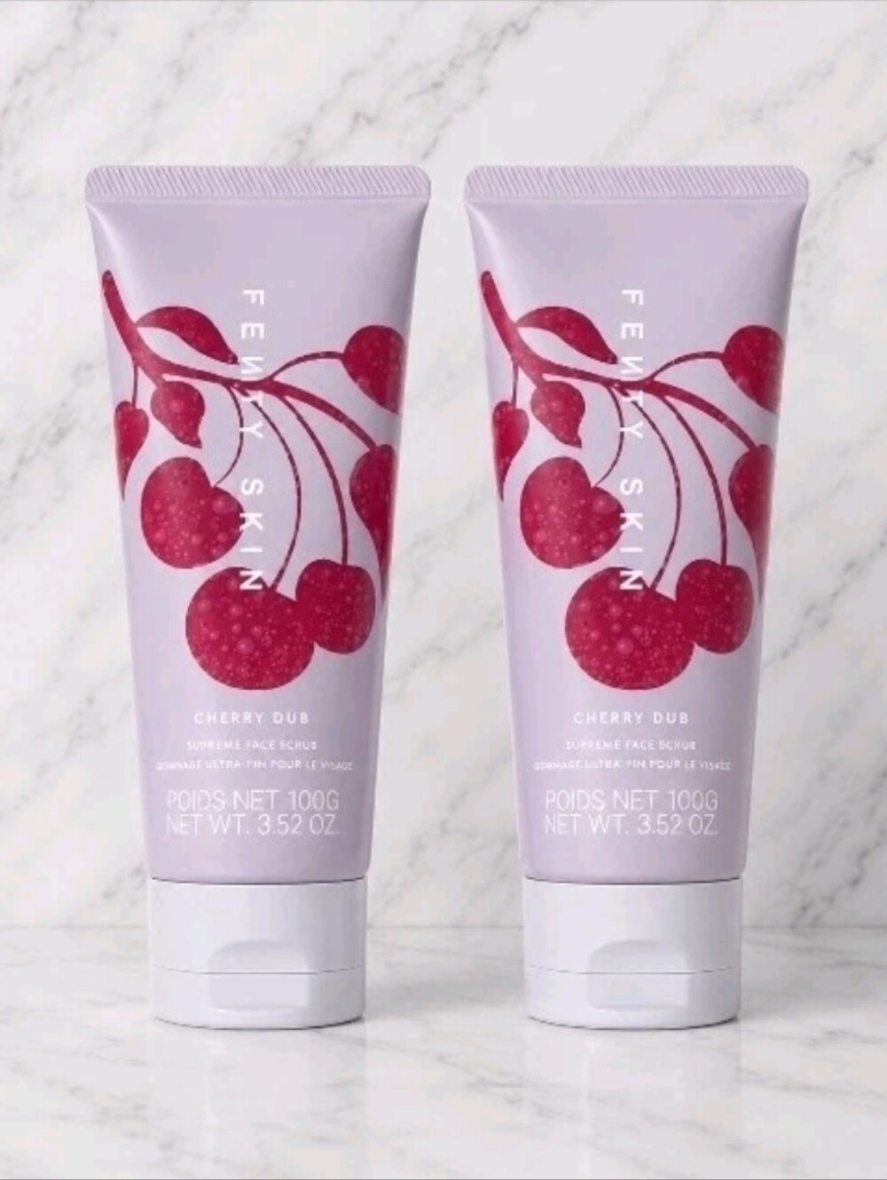 2 tubes Fenty Skin by Rihanna CHERRY DUB Cleansing Face Scrub 3.52oz ea SEALED!
